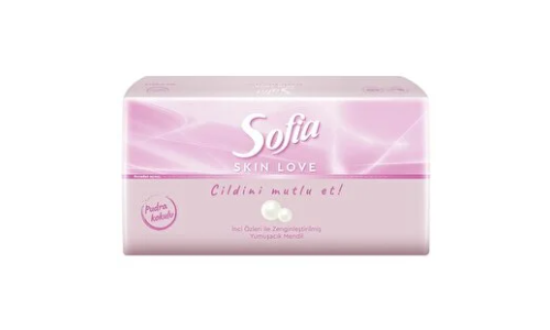 Sofia Skin Love Pudra Kokulu Mendil 100 Yaprak