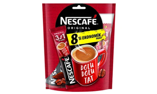 Nescafe 3'ü 1 Arada 8'li Paket